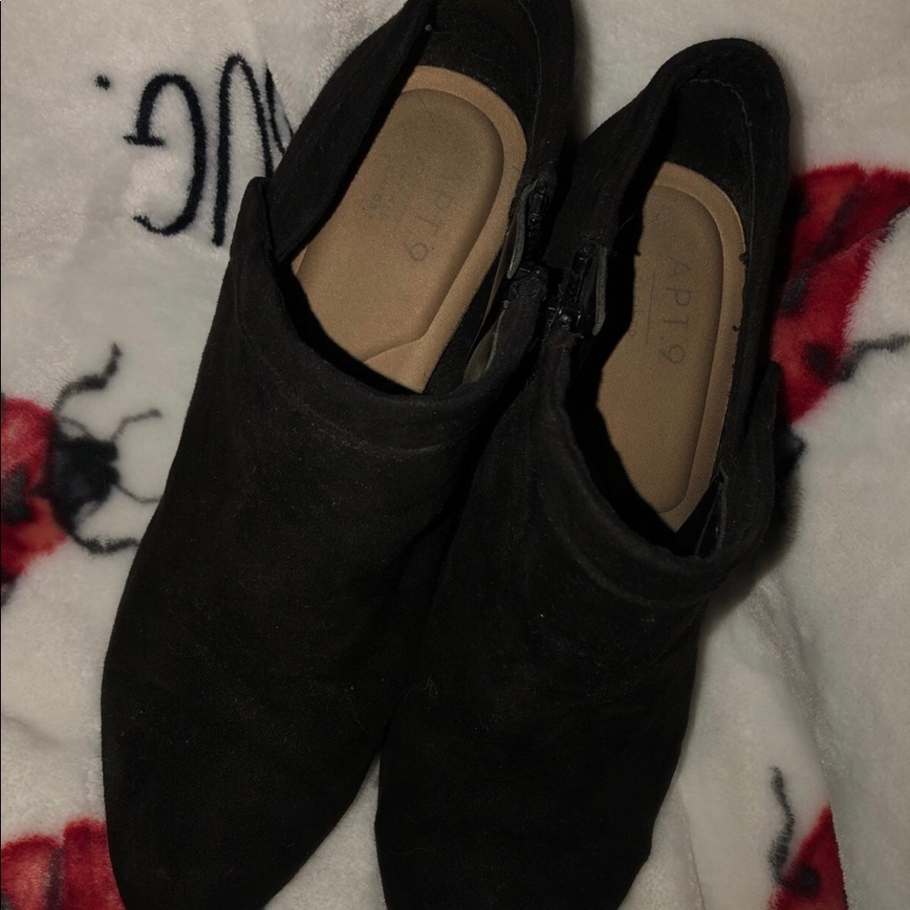 Apt 9 black heel booties. - Picture 3 of 4